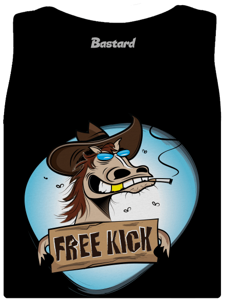 Free kick dámske tielko klasické Black