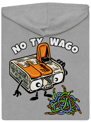 Wago svorka pánska mikina na zips Light Melange