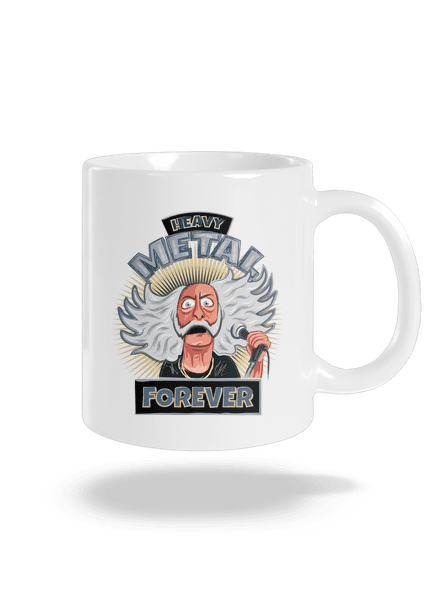 Heavy metal forever klasický hrnček White