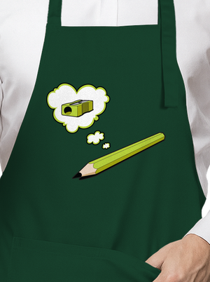 Ceruzka a Strúhatko zástera Bottle Green