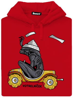 Votrelníček pánska mikina klokanka Red