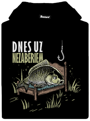 Dnes už nezaberiem pánska mikina klokanka Black