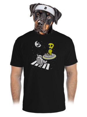 Vesmírny prechod pánske športové tričko Black