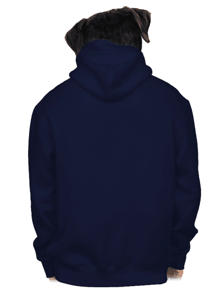 Bez potlače pánska mikina na zips Navy