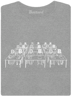 Cimrman: Debil, blbeček dámske tričko Dark Gray Melange