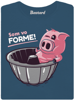 Vo forme dámske tričko prémium Petrol Blue