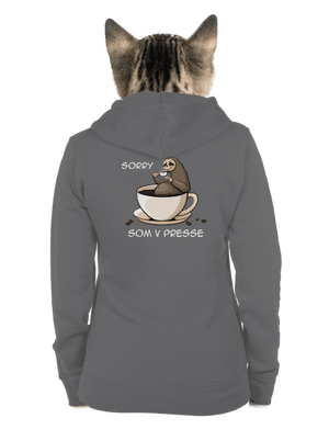 V presse dámska mikina na zips Steel Gray