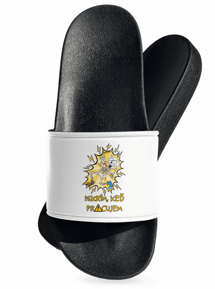 Iskrím šľapky White