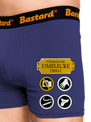 Umelecké dielo boxerky Blue Navy