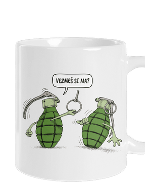 Granáty klasický hrnček White