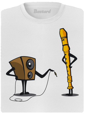 Plug-in jack dámske športové tričko White