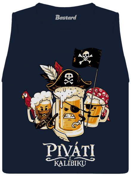 Piváti z Karibiku dámske tielko voľné Navy