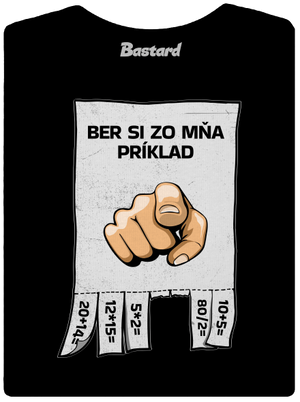 Ber si zo mňa príklad dámske tričko s lemom Black