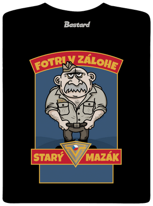 Starý mazák pánske dlhý rukáv Black