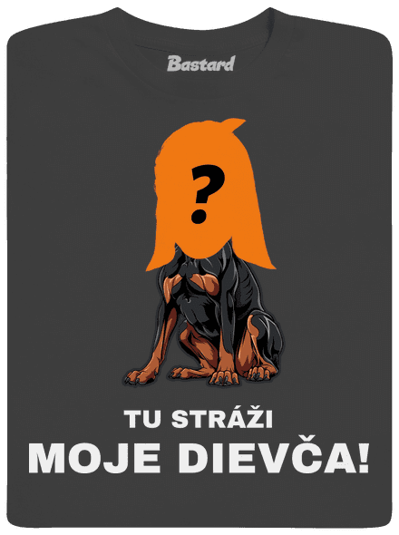 Tu strážim ja pánske dlhý rukáv Dark Grey