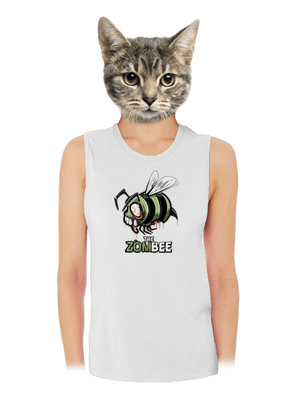 ZomBee dámske tielko voľné White