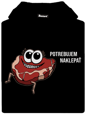 Chceš naklepať? dámska mikina klokanka Black