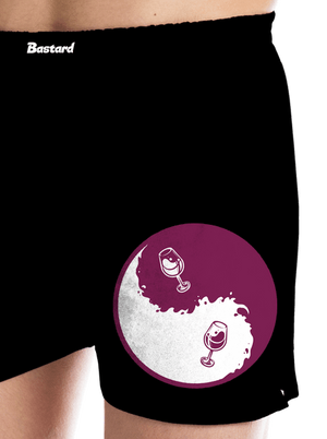 Jin Jang víno pánske trenky Black