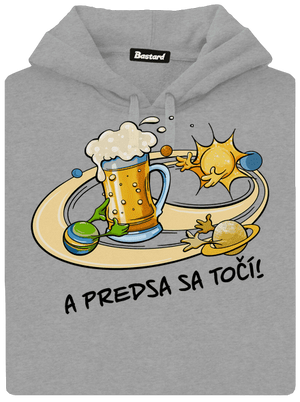 A predsa sa točí! pánska mikina klokanka Light Melange