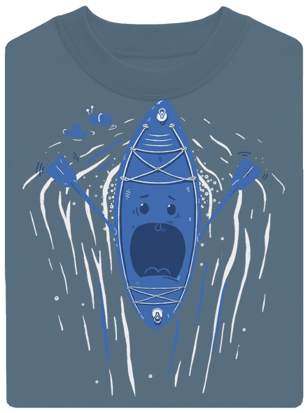 Ahhhh! unisex mikina bez kapucne Nordic Blue