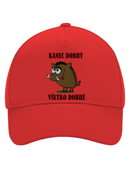 Kanec dobrý šiltovka baseballka Classic Red
