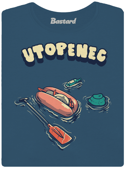 Utopenec dámske tričko prémium Petrol Blue