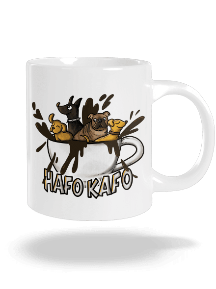 Hafo kafo veľký hrnček White