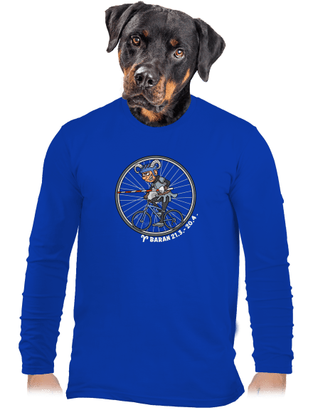 Cyklistický horoskop: Baran pánske dlhý rukáv Royal Blue