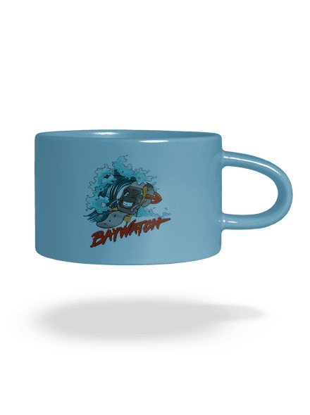 Baywatch hrnček makronka Blue Macaron
