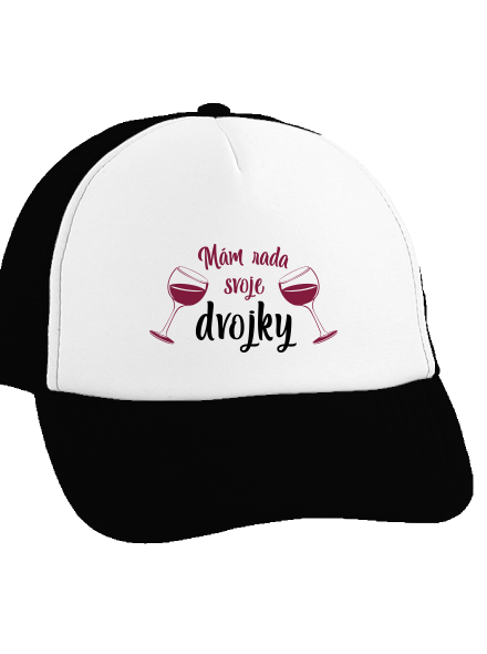 Dvojky šiltovka truckerka Black cap