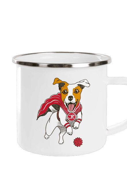 Jack Russell plecháčik White