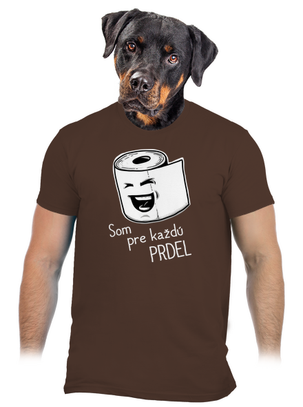 Prdel pánske tričko Brown