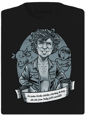 B14: Léto s kovbojem dámske športové tričko Black