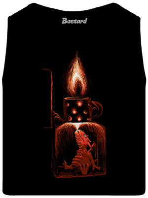 Zapaľovač pánske tielko Black