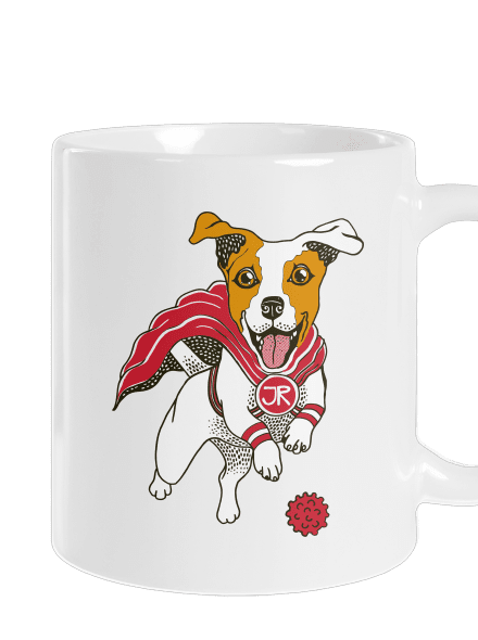 Jack Russell klasický hrnček White