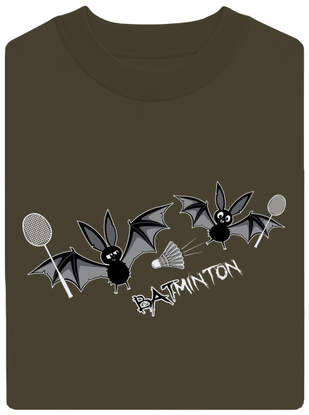 Batminton unisex mikina bez kapucne Urban Khaki