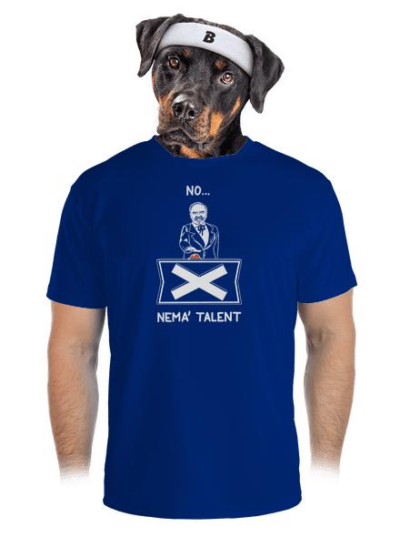 Cimrman: Nemá talent pánske športové tričko Royal Blue Mal