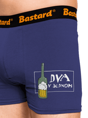 Dva v jednom boxerky Blue Navy
