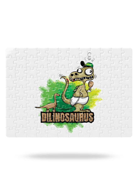 Dilinosaurus puzzle White