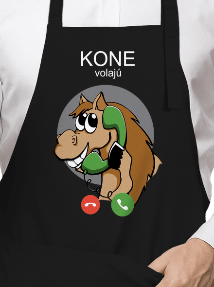 Kone volajú zástera Black