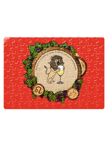 Vínny horoskop: Lev puzzle White