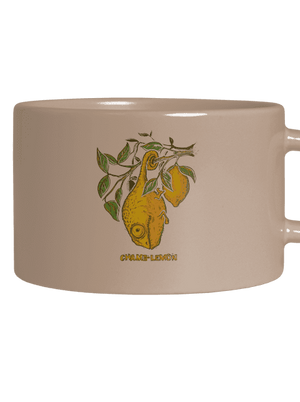 Citrón hrnček makronka Brown Macaron