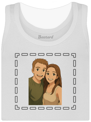 Ghibli efekt z vlastnej fotky dámske tielko klasické White