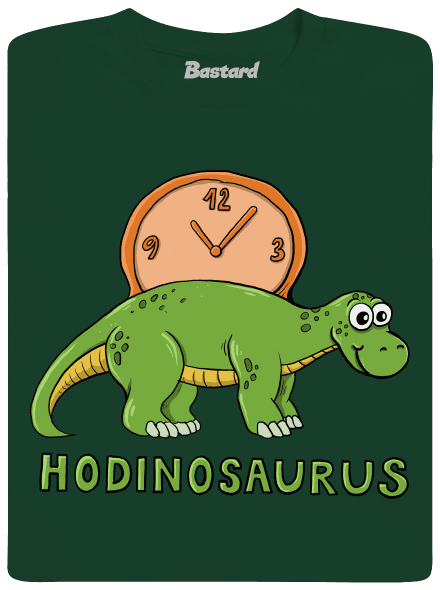 Hodinosaurus detské tričko Bottle Green