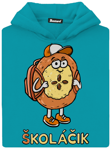 Školáčik detská mikina klokanka Hawaiian Blue