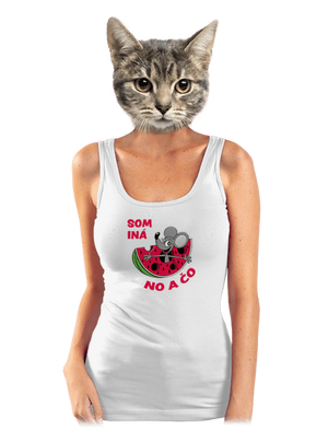 Som iná dámske tielko klasické White