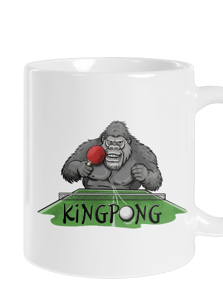 King pong klasický hrnček White