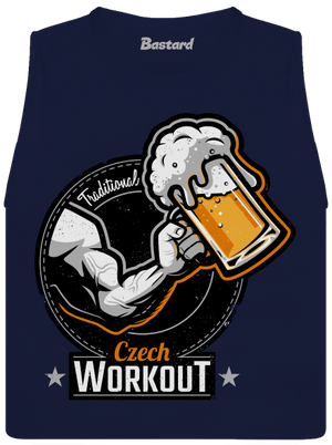 Czech workout dámske tielko voľné Navy