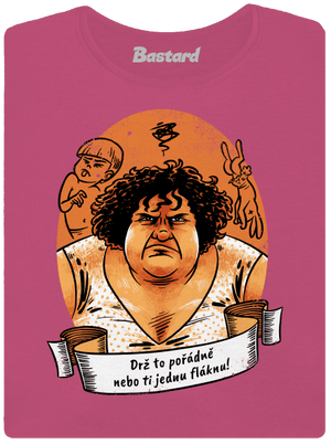 B14: Slunce seno jahody dámske tričko prémium Magenta