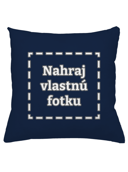 Vlastná potlač vankúš Dark Navy